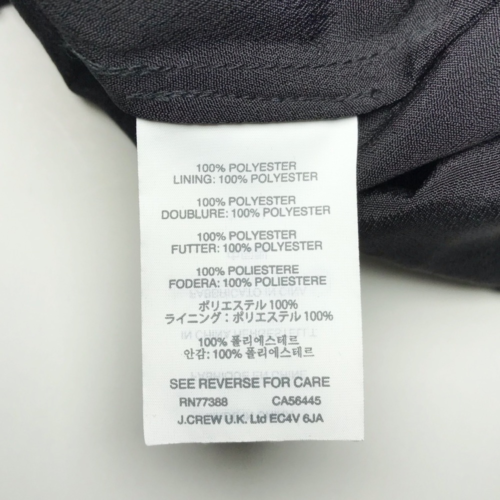 J Crew Sleeveless Chiffon Dress in Zigzag Black - Picture 8 of 9